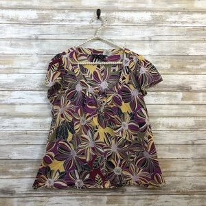 George Floral Funky Print Top XL